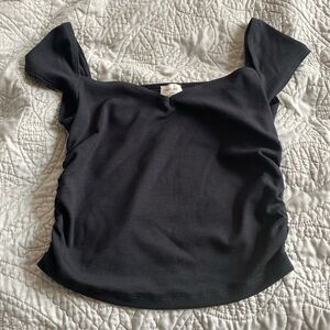 Wilfred black crop top